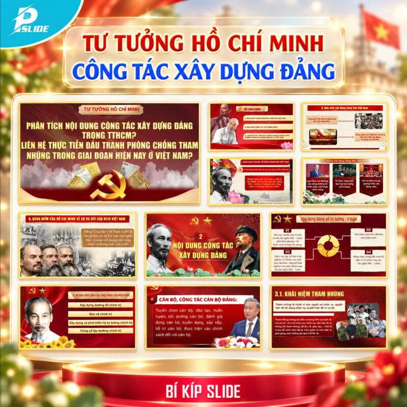 Mẫu Slide Tư Tưởng Hồ Chí Minh – Công Tác Xây Dựng Đảng