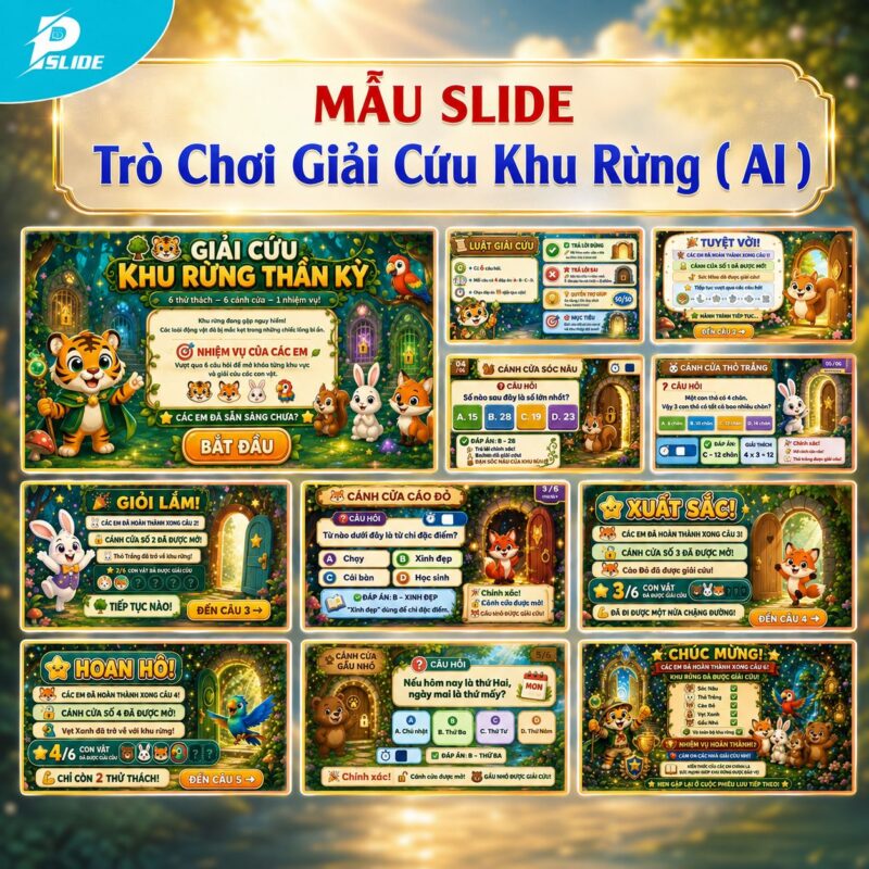 Mẫu Slide – Trò Chơi Giải Cứu Khu Rừng