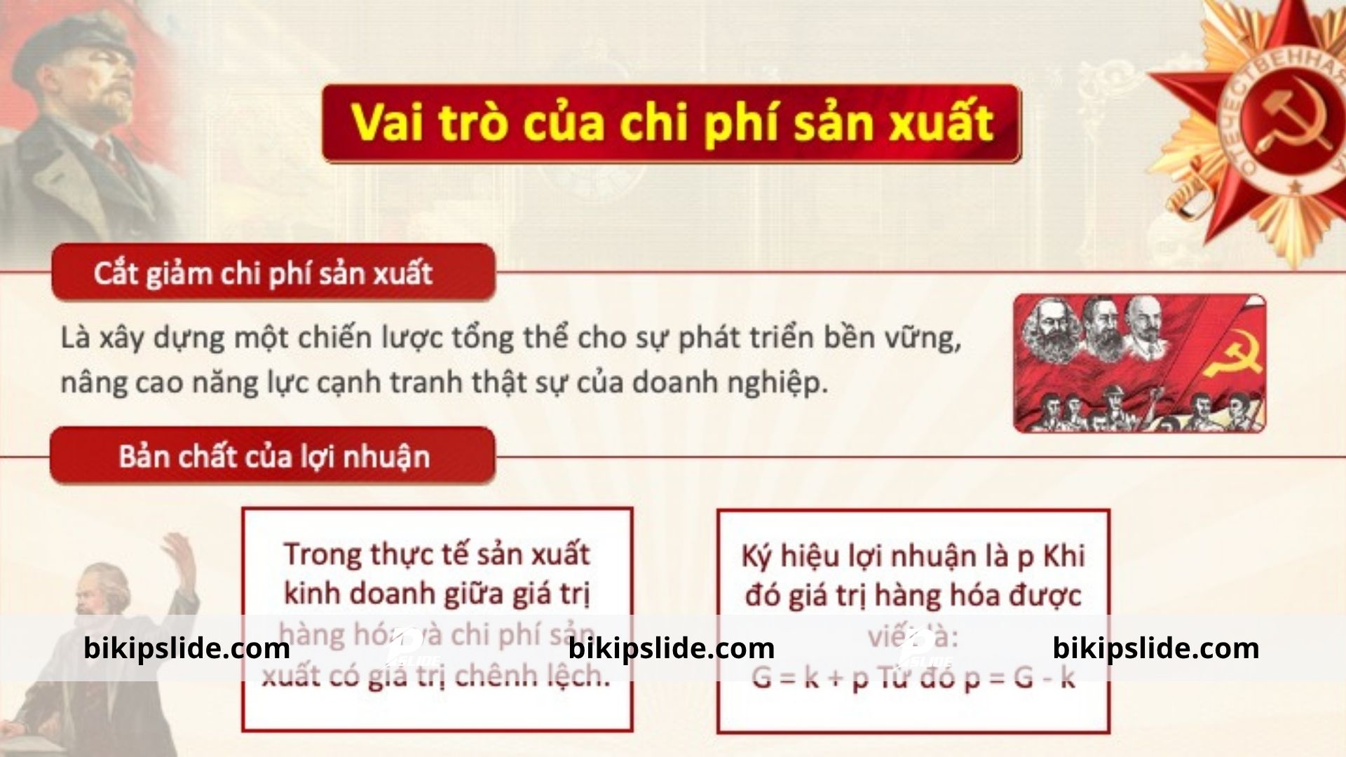 Mẫu Slide Kinh Tế Chính Trị Mác-Lênin – Các Hình Thức Giá Trị Thặng Dư