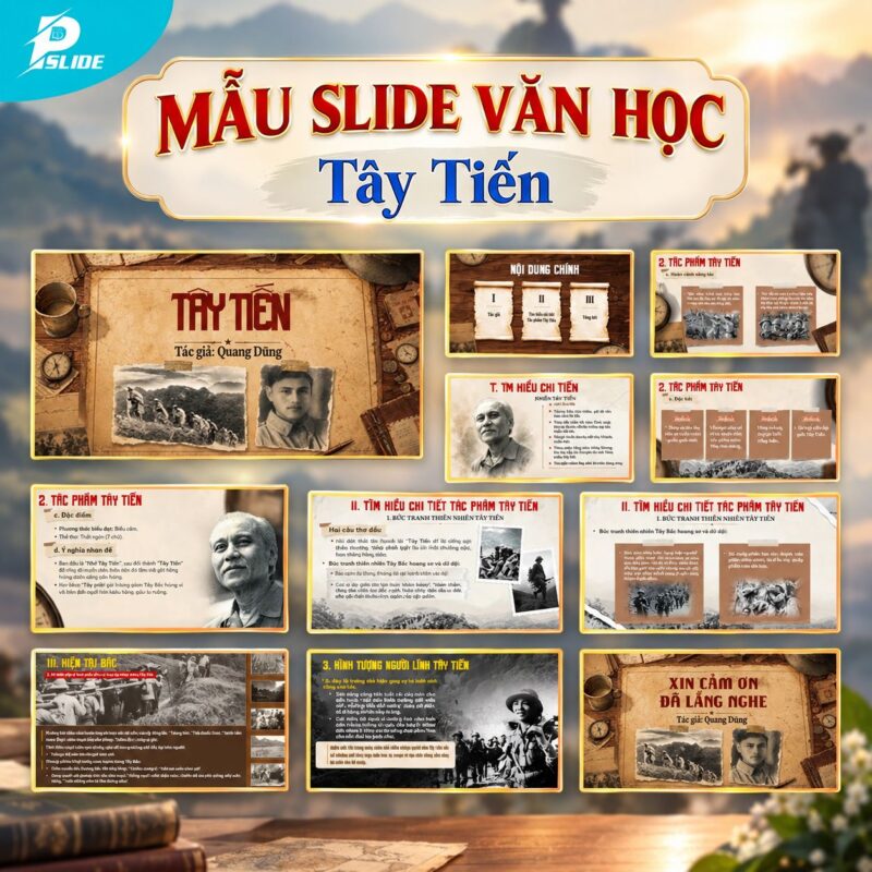 Mẫu Slide Văn Học – Tây Tiến