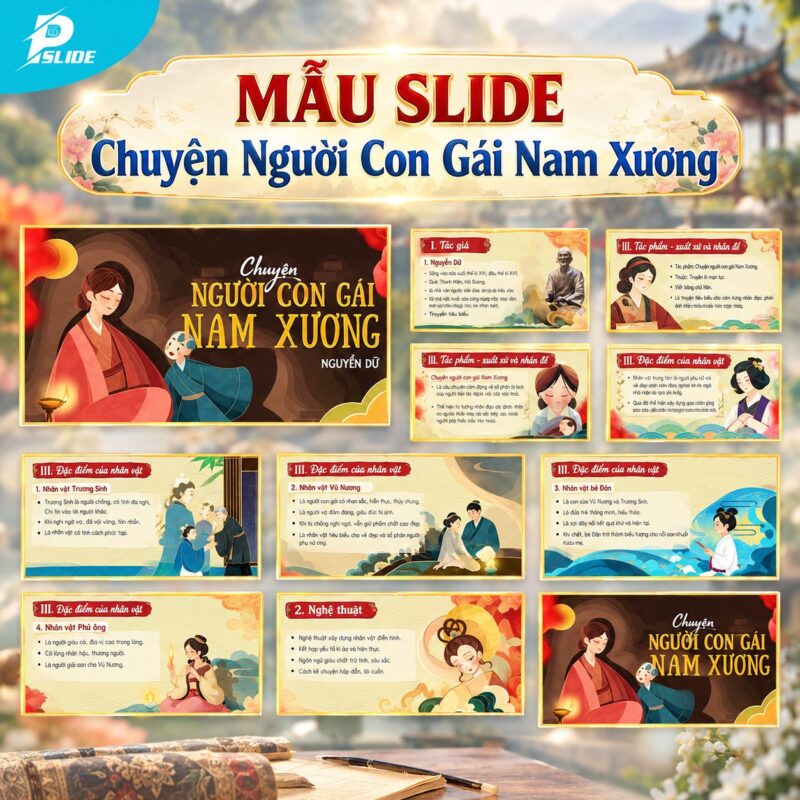 Mẫu Slide Văn Học – Chuyện Người Con Gái Nam Xương