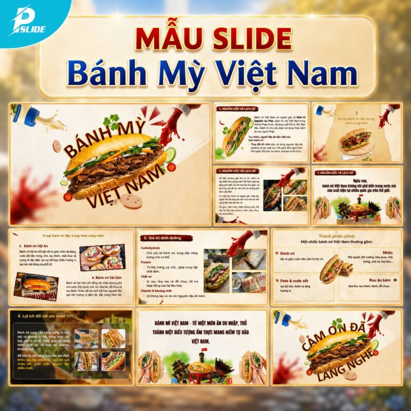 Mẫu Slide Bánh Mỳ Việt Nam