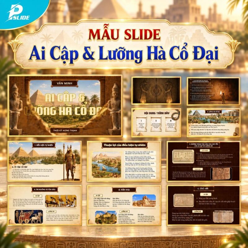 Mẫu Slide Ai Cập & Lưỡng Hà Cổ Đại