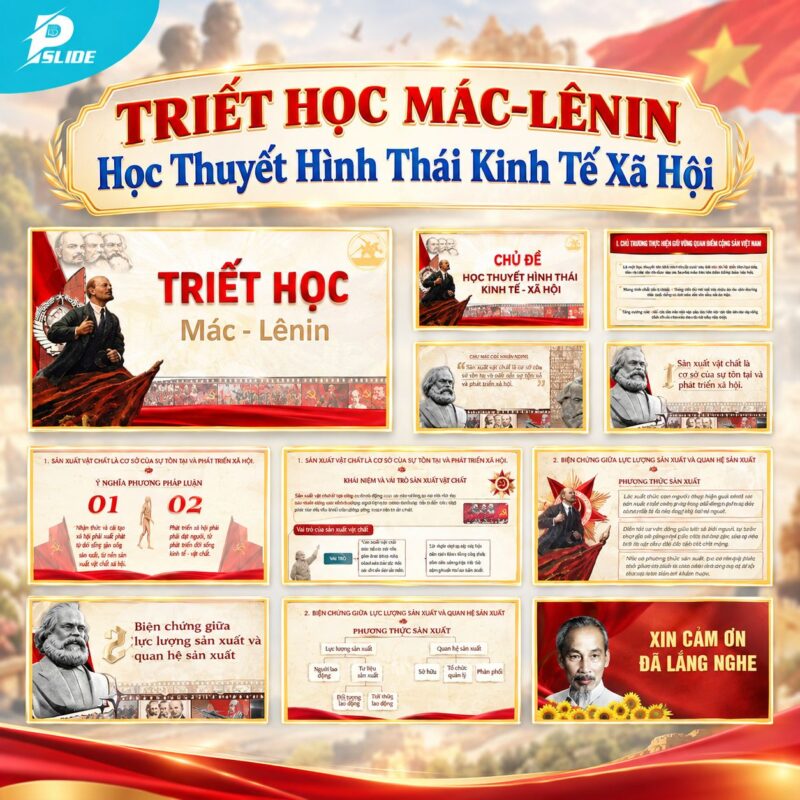 Mẫu Slide Triết Học – Học Thuyết Hình Thái Kinh Tế Xã Hội