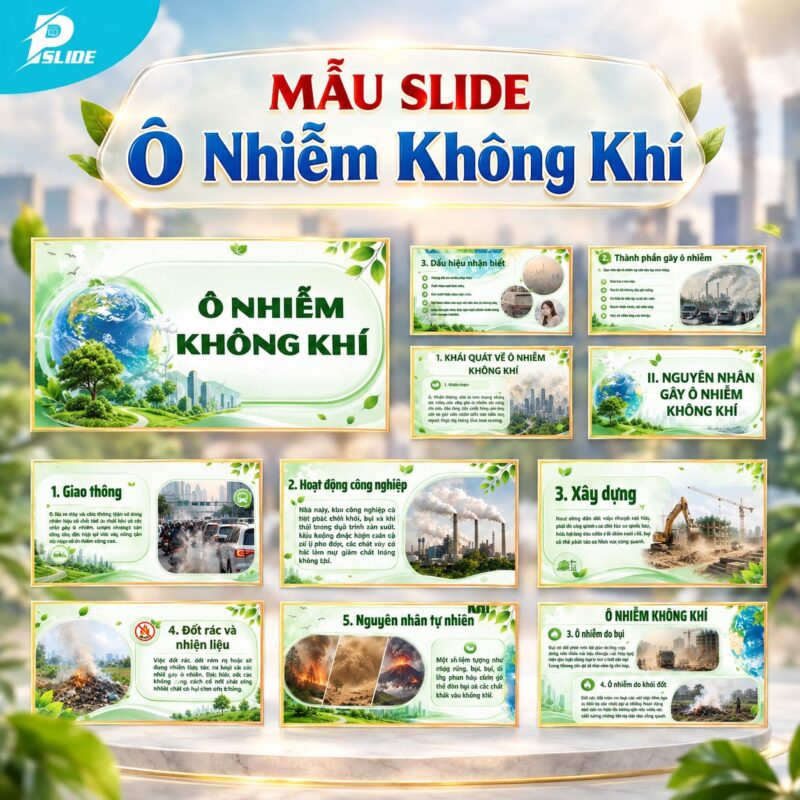 Mẫu Slide Ô Nhiễm Không Khí